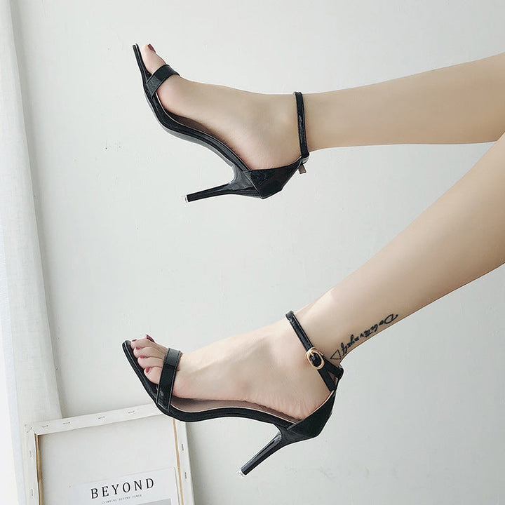 Damen Elegante Absatzsandalen mit verstellbarem Riemen Drune