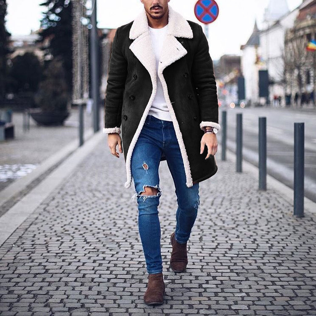 Herren gefütterter Wintermantel Drune