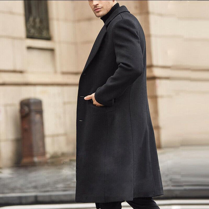Herren klassischer Wollmantel mit modernem Schnitt und eleganten Details Drune