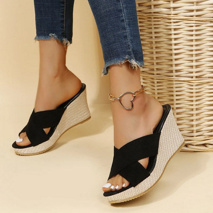 Drune | Damen Orthopädische Keilsandalen