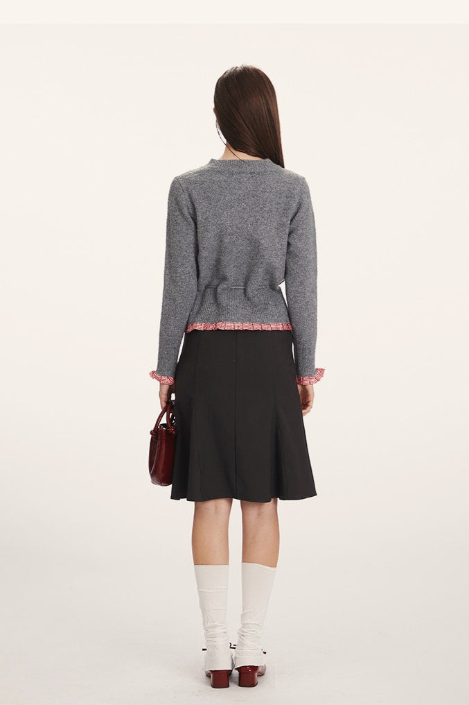 Drune | Slim-fit knit cardigan with insert design