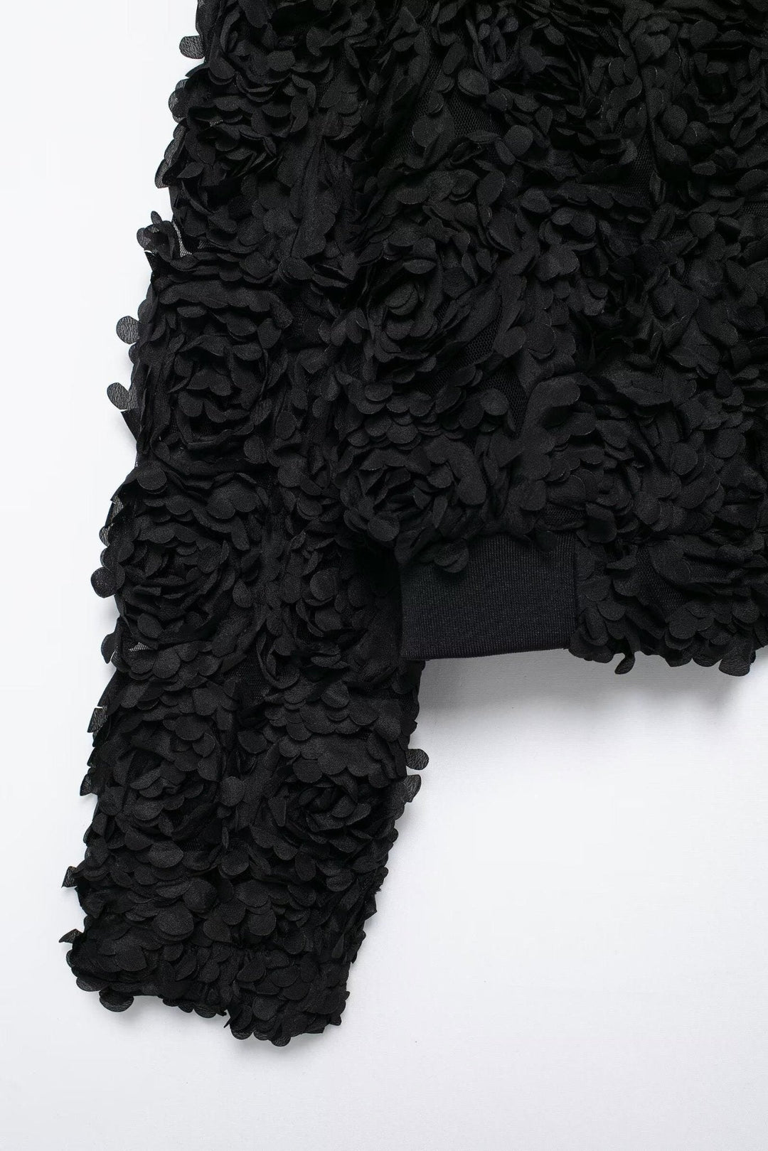 Drune | Texturiertes Zip-Up-Jacke - Stilvolle kurze Passform - Kunstpelz-Design - Abendmode