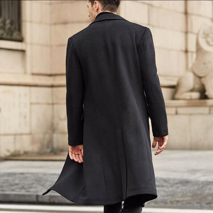 Herren klassischer Wollmantel mit modernem Schnitt und eleganten Details Drune