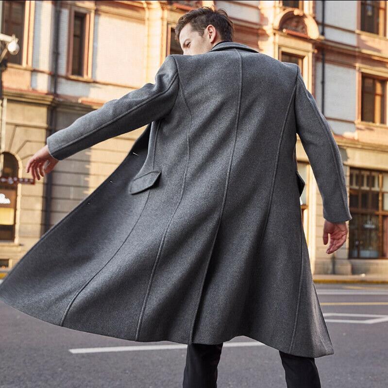 Herren klassischer Wollmantel mit modernem Schnitt und eleganten Details Drune