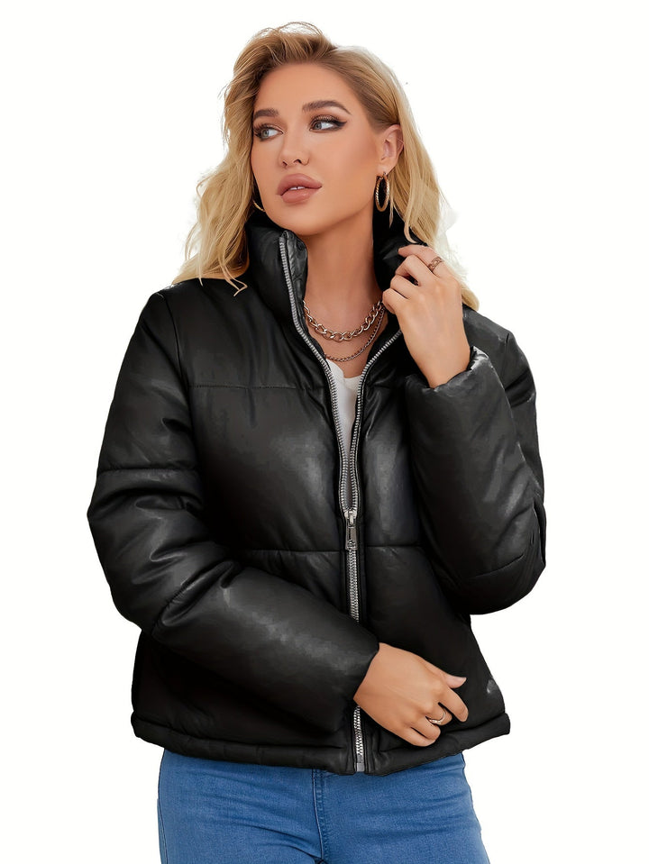 Drune | Steppjacke - Warm Gefütterte Winterjacke mit Reißverschluss & Stehkragen