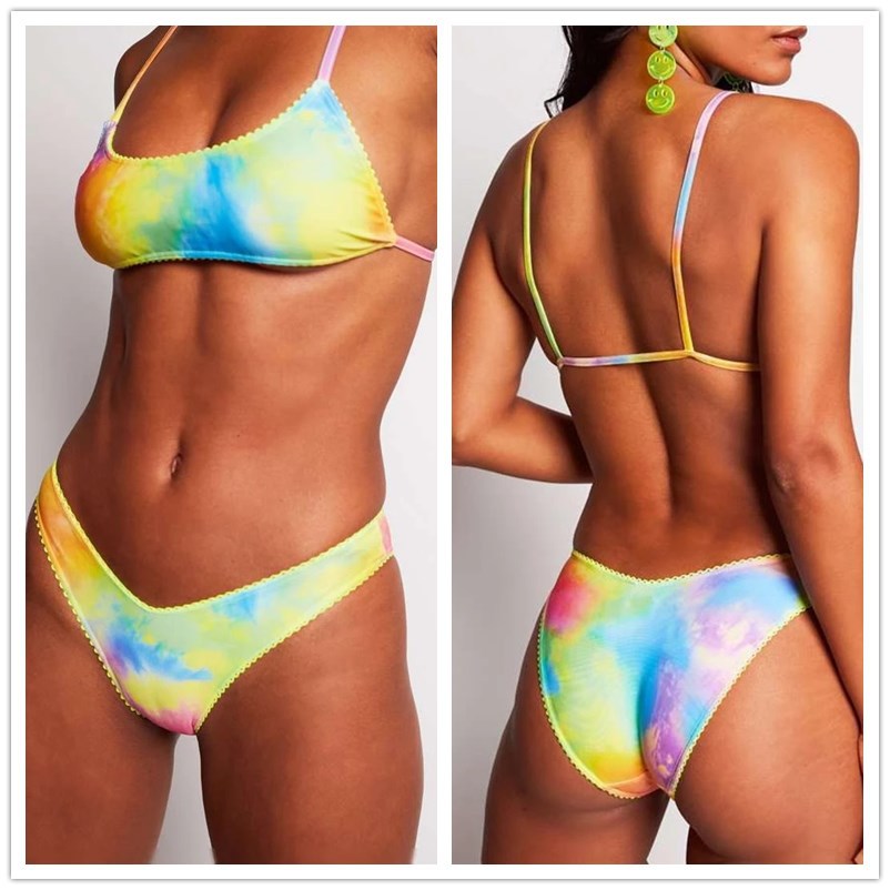 Damen Bunt gemusterter Bikini Drune