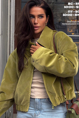 Drune | Wildlederrevers Freizeitjacke