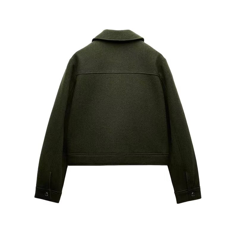 Drune | Utility Jacke - Moderner Minimalistischer Stil - Wollmischung - Übergangsoberbekleidung