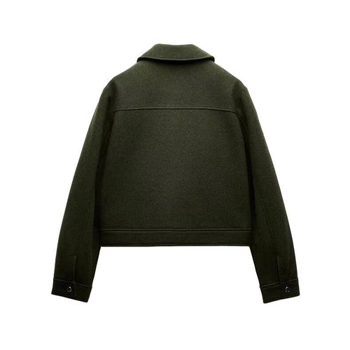 Drune | Utility Jacke - Moderner Minimalistischer Stil - Wollmischung - Übergangsoberbekleidung