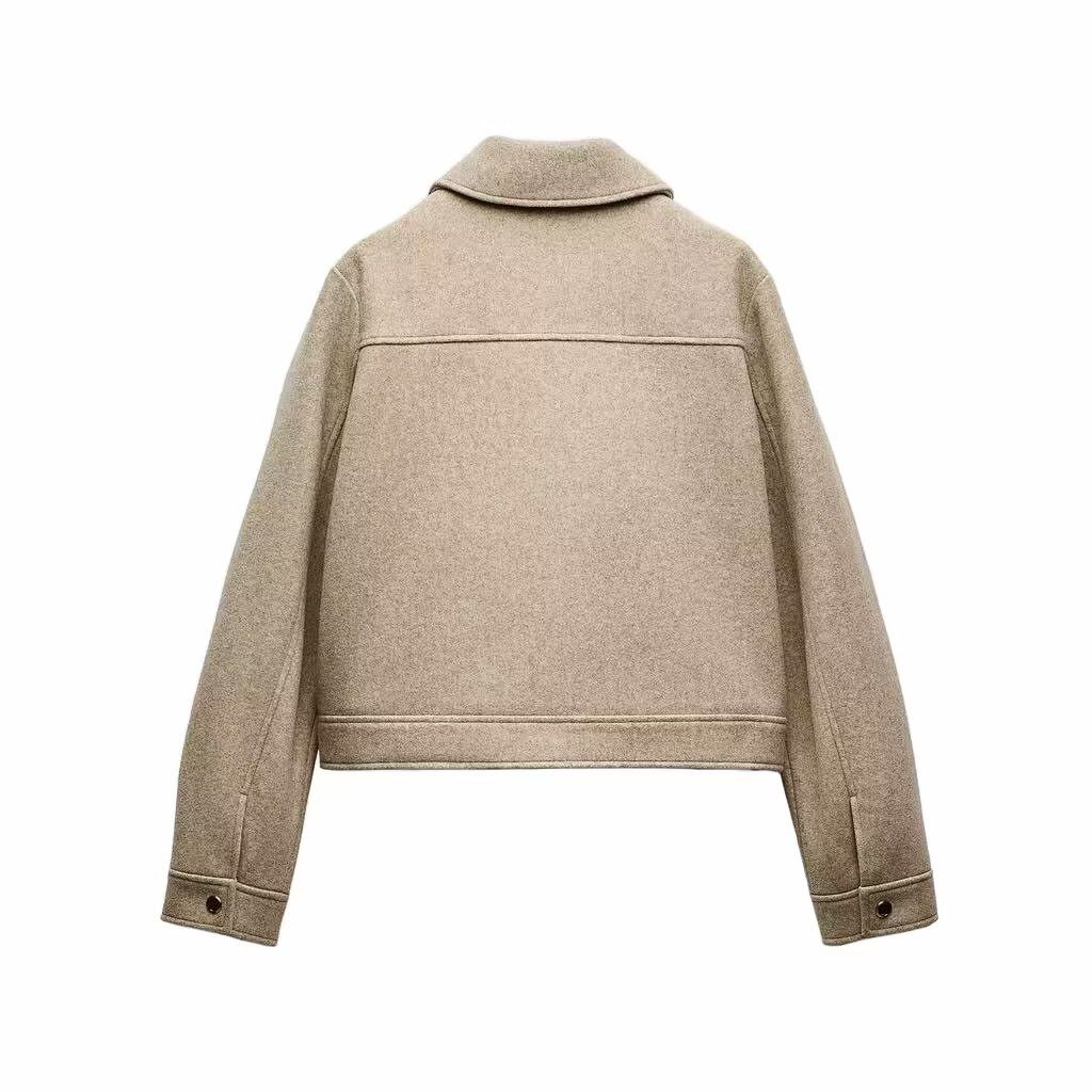 Drune | Utility Jacke - Moderner Minimalistischer Stil - Wollmischung - Übergangsoberbekleidung