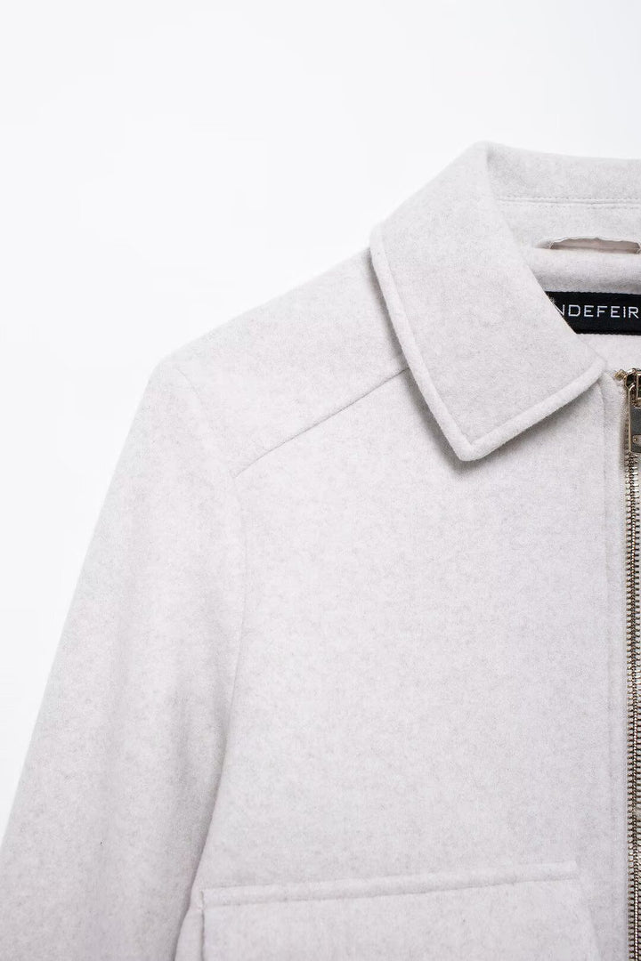 Drune | Utility Jacke - Moderner Minimalistischer Stil - Wollmischung - Übergangsoberbekleidung