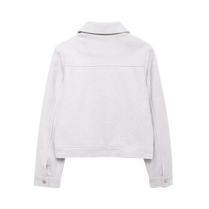 Drune | Utility Jacke - Moderner Minimalistischer Stil - Wollmischung - Übergangsoberbekleidung