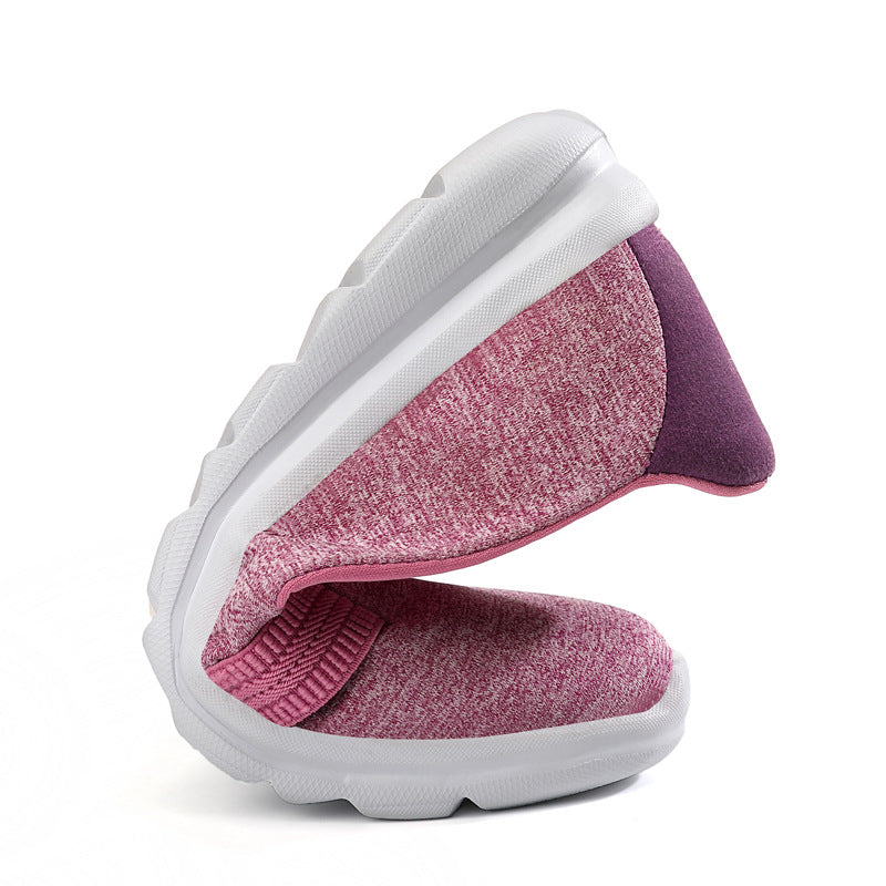 Damen nan leichte Strick-Slipper mit dämpfender Komfortsohle Drune