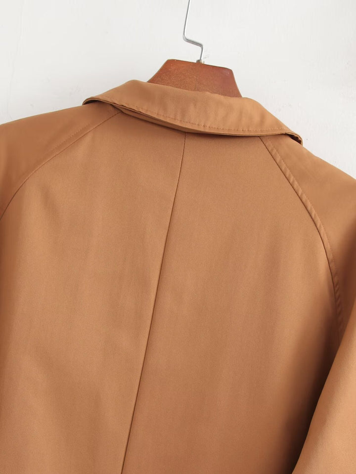 Drune | Klassischer Lange Trenchcoat - Zeitloses Design - Knopfverschluss - Lässige & Büro Herbstoberbekleidung