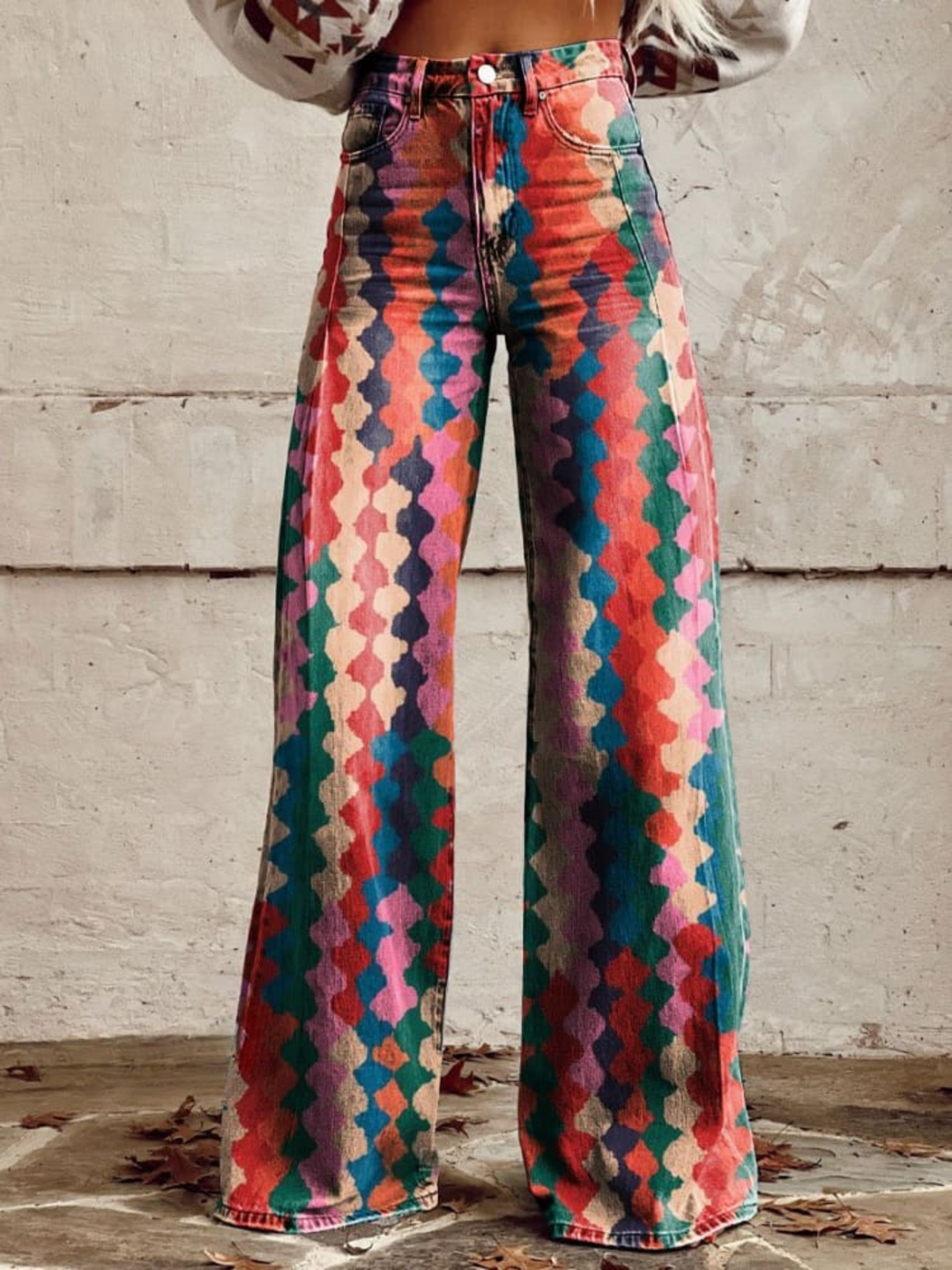 Drune | Bequeme Vintage-Hose Mit Weitem Bein