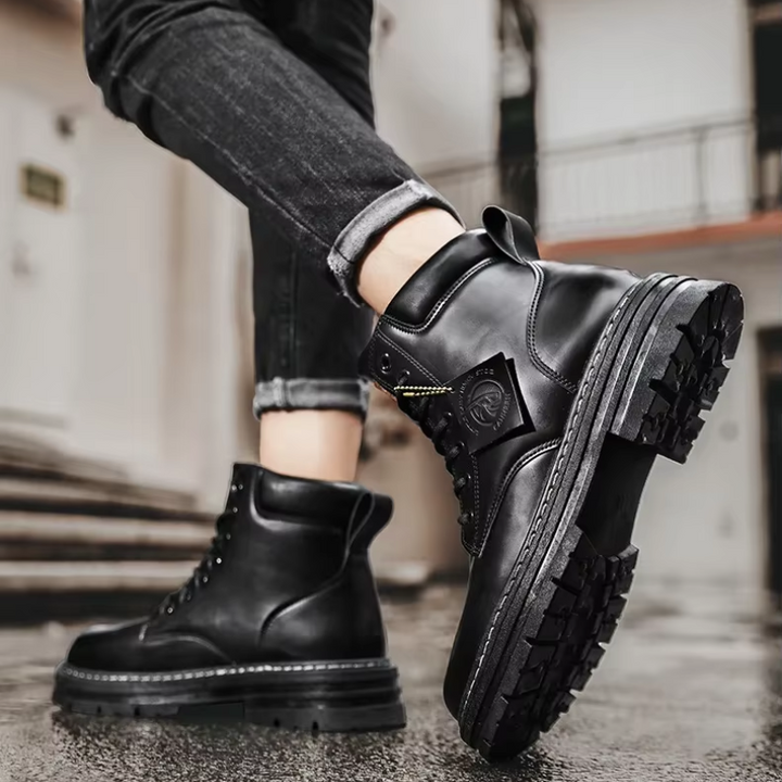 Drune | Outdoor Herrenschuhe Stiefel Mit Rutschfester Sohle Und Schnürung