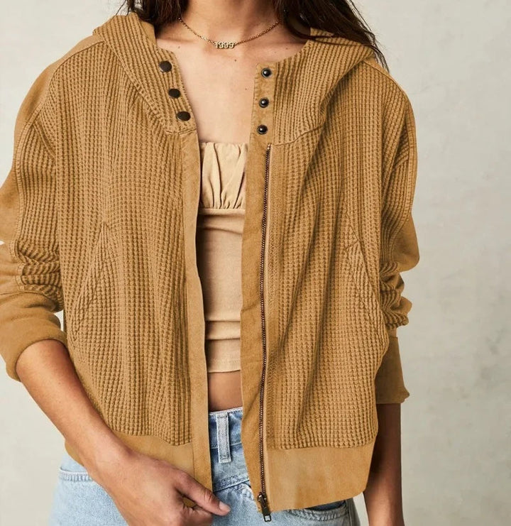Drune | Lässiger Hoodie mit Strukturiertem Gewebe Weich und Bequem Perfekt Für Den Alltag