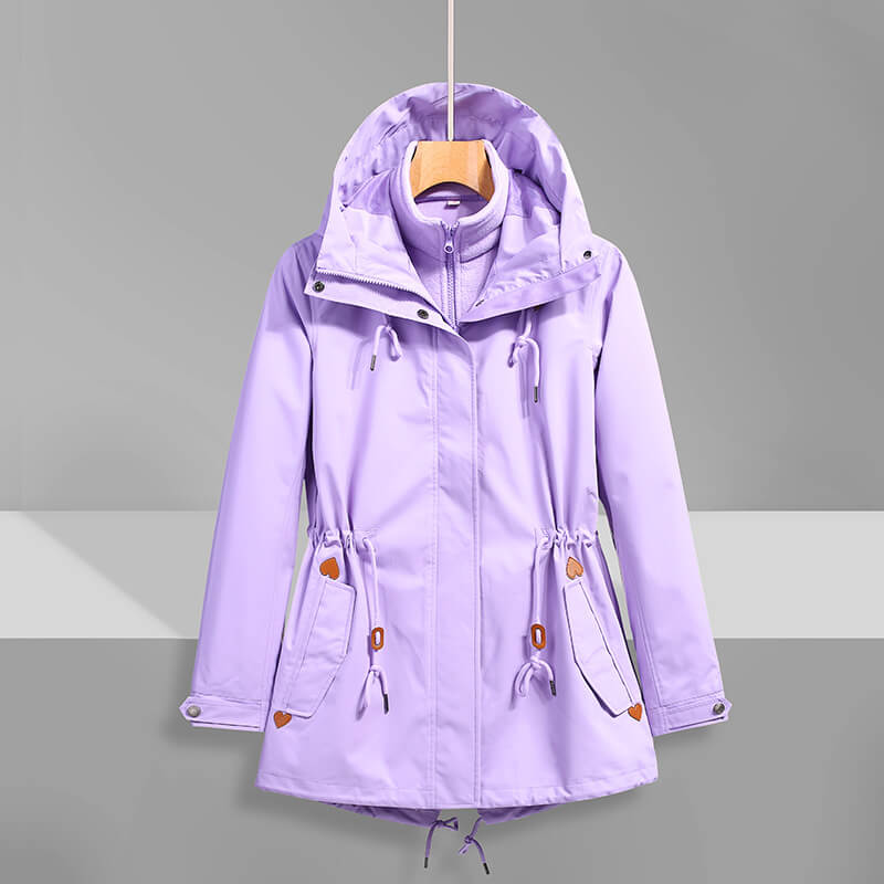 Drune | Kapuzenregenjacke - Verstellbare Passform - Leichtes Design - Outdoor-Essential