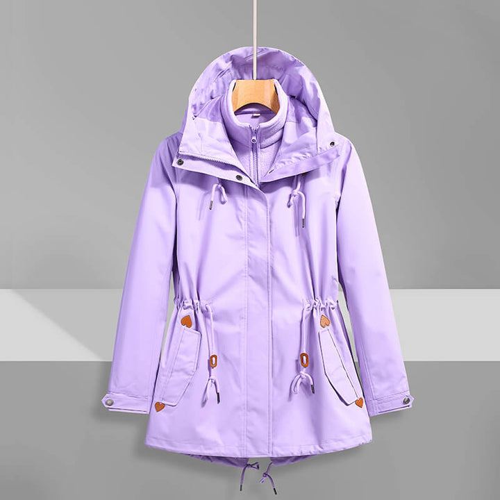 Drune | Kapuzenregenjacke - Verstellbare Passform - Leichtes Design - Outdoor-Essential