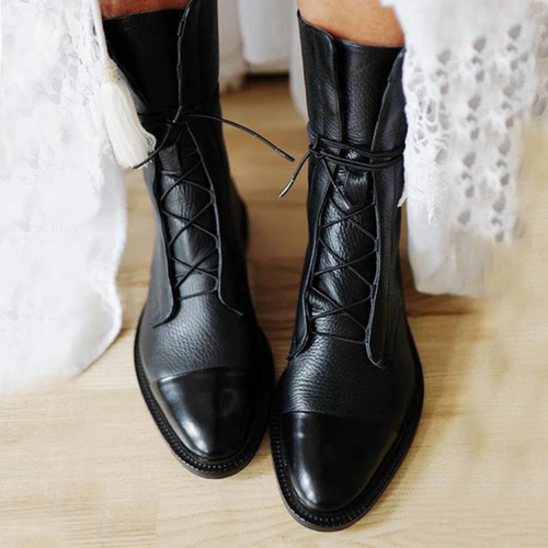 Drune | Elegante Lederstiefel Mit Absatz