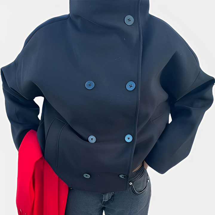 Drune | Schicke Damenwolljacke mit einem Knopf