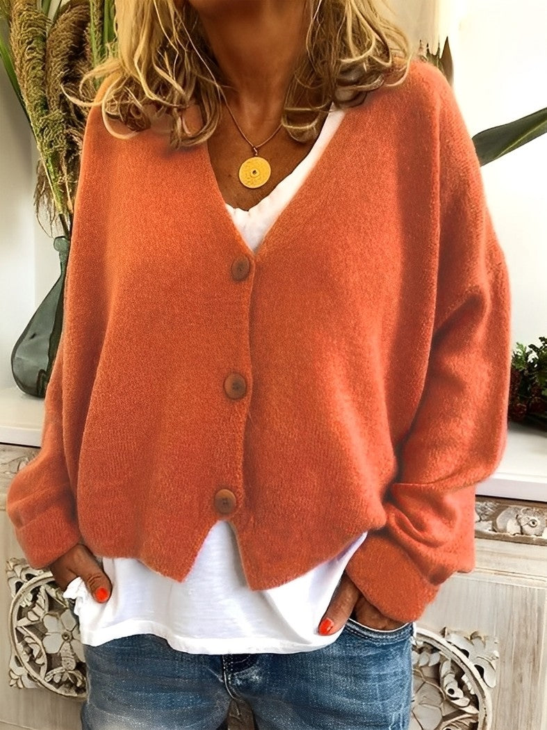 Drune | Lässiger Cardigan mit Knöpfen für Frauen