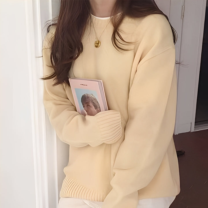Drune | Damen Oversize-Pullover mit schlichtem Look