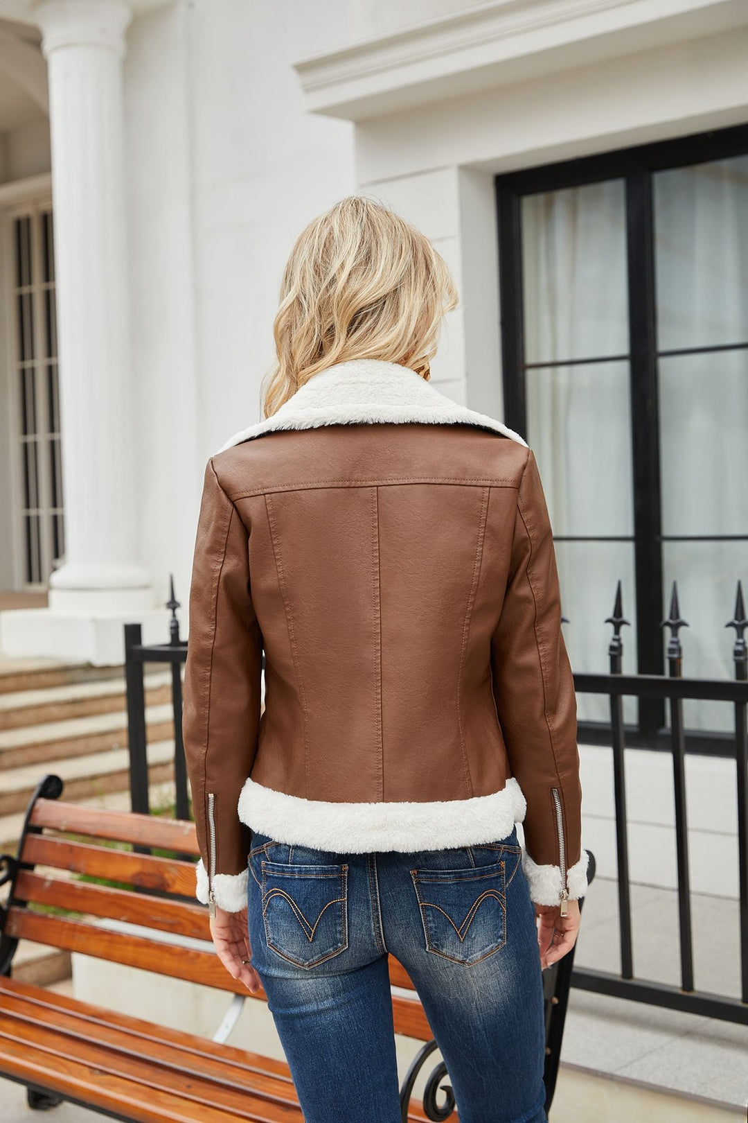 Drune | Winterlederjacke mit Fleece-Futter