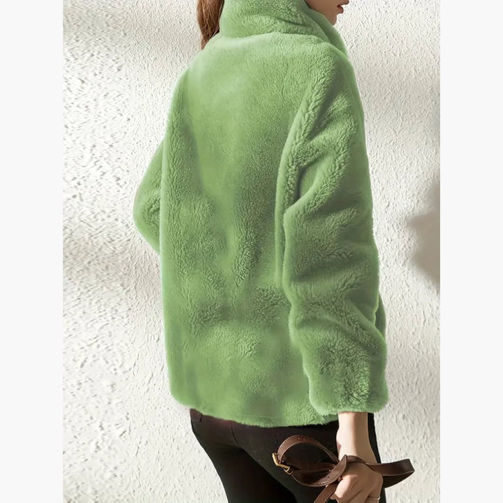 Drune | Damen Teddyjacke Warm Und Lässig Mit Reißverschluss
