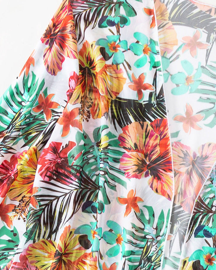 Drune | Dreiteiliges Bikini-Set mit Blumen