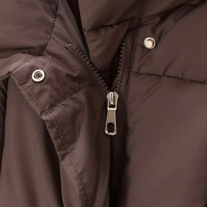 Drune | Warme Pufferjacke mit Gürtel Leicht und Stilvoll Perfekt Für Kalte Tage