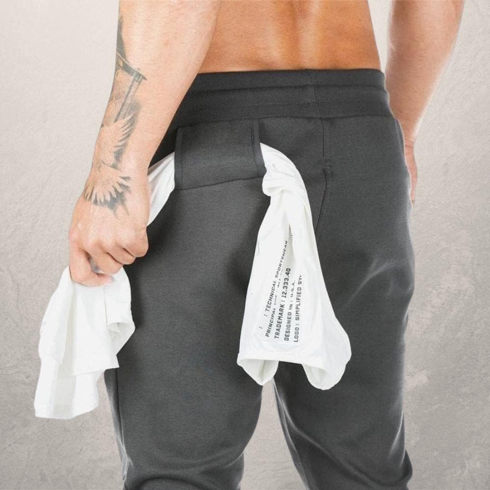 Drune | Jogger Schmaler Schnitt Verstellbarer Kordelzug Bequem Und Flexibel