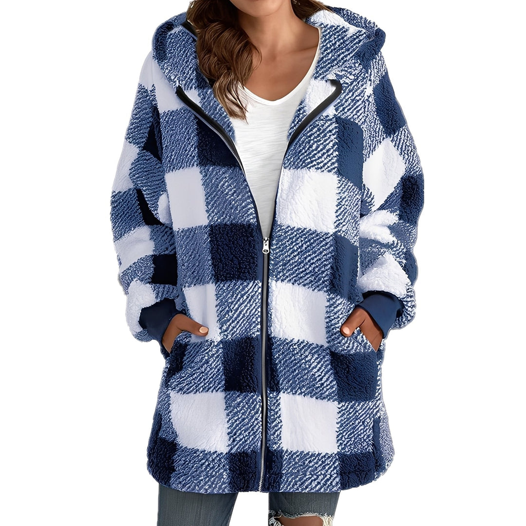 Drune | Stilvoller Damen-Hoodie mit Karomuster