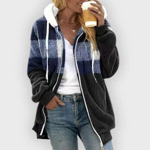 Drune | Kapuzen Sweatshirtjacke Plüsch Fleece