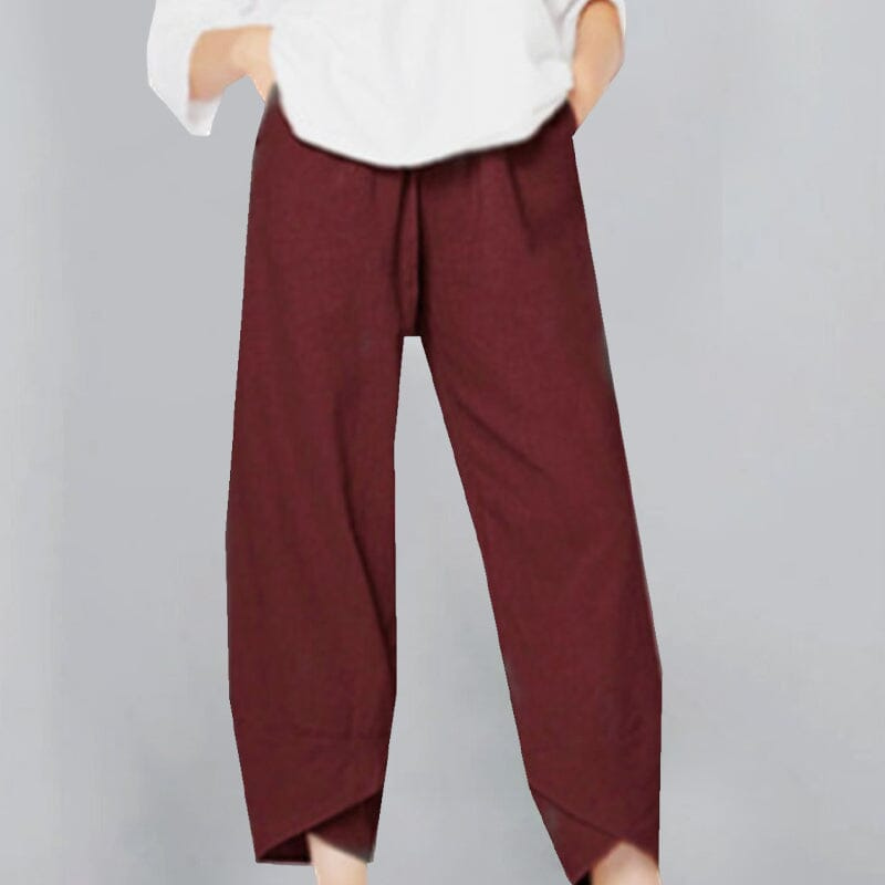 Drune | Damenhose Leichte Baumwoll Und Leinen Damen Sommer Komfort
