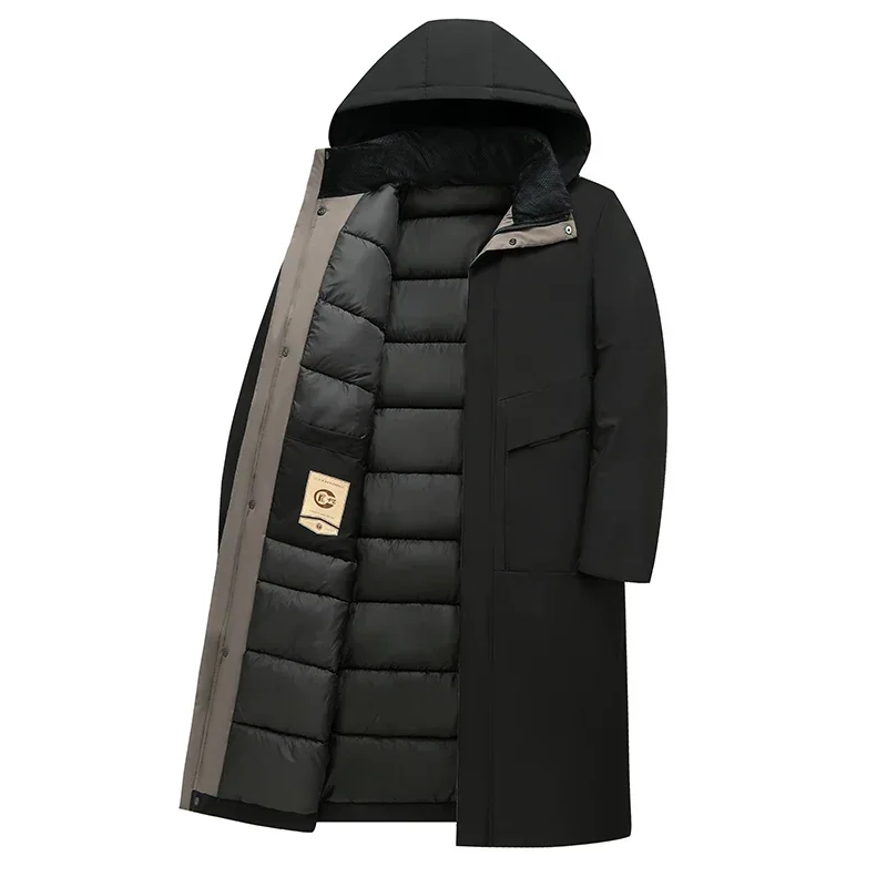 Drune | Herren Longline Parka - Mit Kapuze und isolierter Fütterung