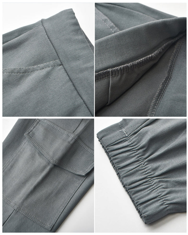 Drune | Cargo-Hosen mit Gummibund in der Taille