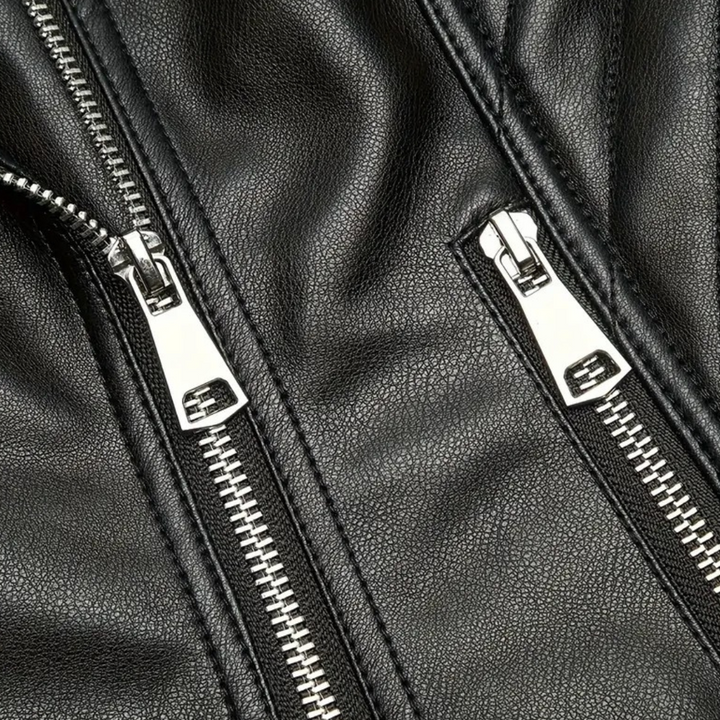 Drune | Fake-Leder Bikerjacke für Frauen
