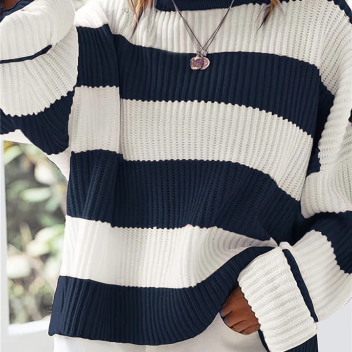 Drune | pullover strick - Gestreift & Oversize
