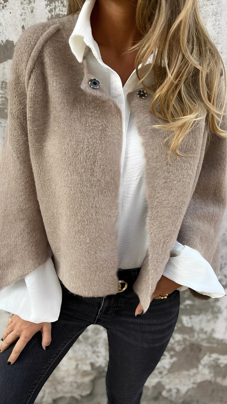 Drune | Bequeme, locker geschnittene Damenjacke aus Kaschmir