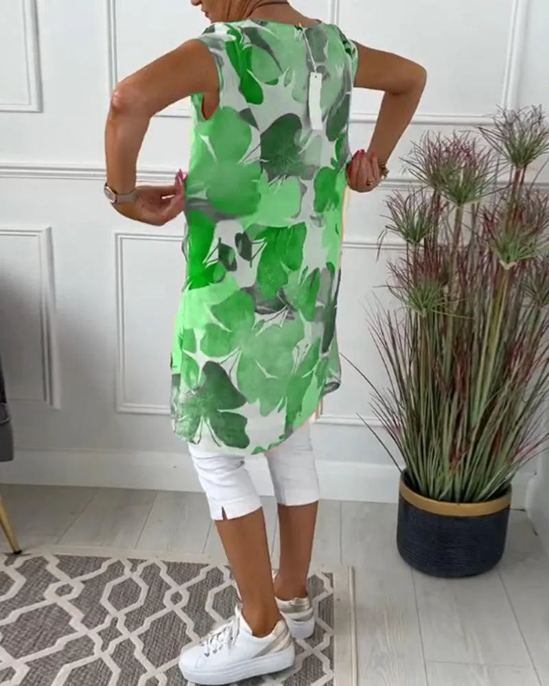 Drune | Sommerkleid mit Asymmetrischem Schnitt und Hohem Schlitz