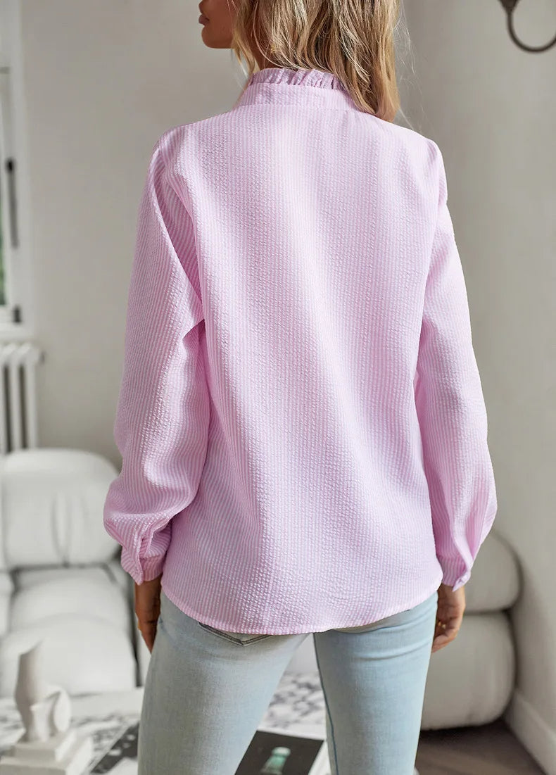 Drune | Bluse mit Rüschendetails Leicht und Stilvoll Femininer Touch