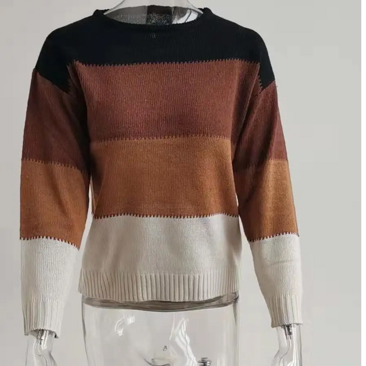 Drune | Farbblock-Pullover, bequemer Pullover