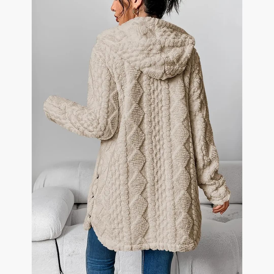 Drune | Gemütlicher Hoodie mit Teddy-Pullover für Damen
