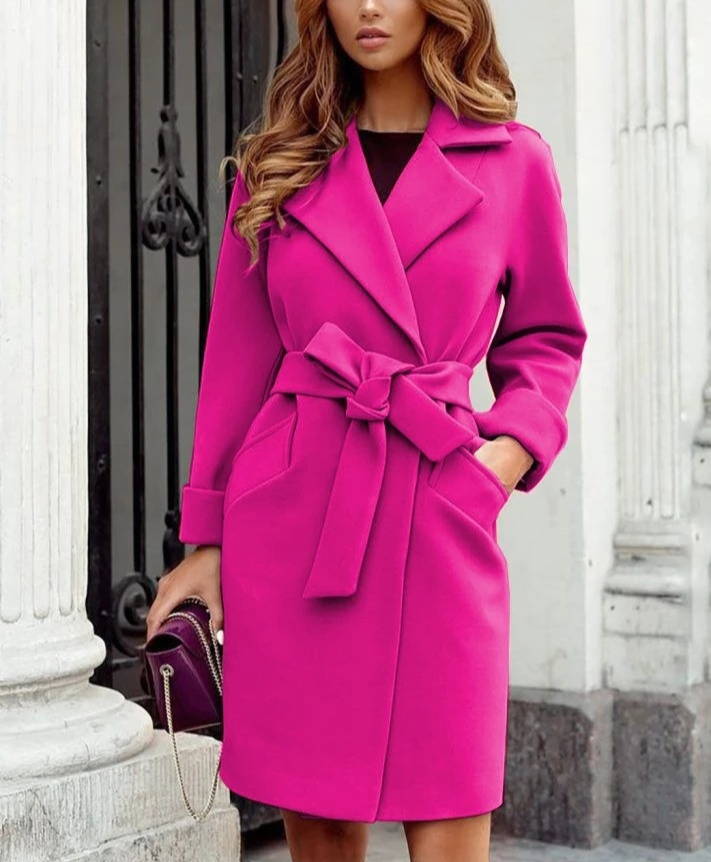 Drune | Stylischer Trenchcoat mit Gürtel