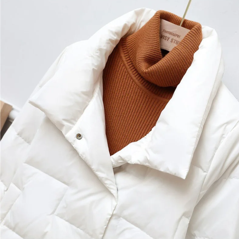 Drune | Gep quiltete Daunenjacke Rollkragen Daunenjacke