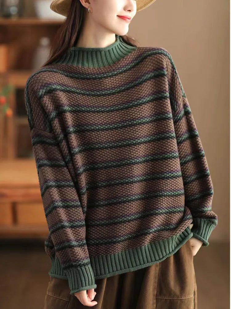 Drune | Streifen Strickpullover