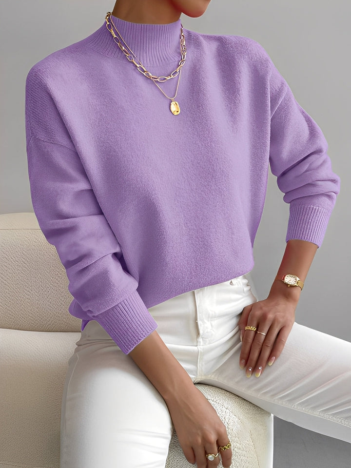 Drune | Eleganter Damenpullover mit Stehkragen