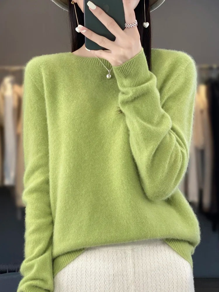 Drune | Pullover Damen Runder Ausschnitt Weicher und Eleganter Strickpullover