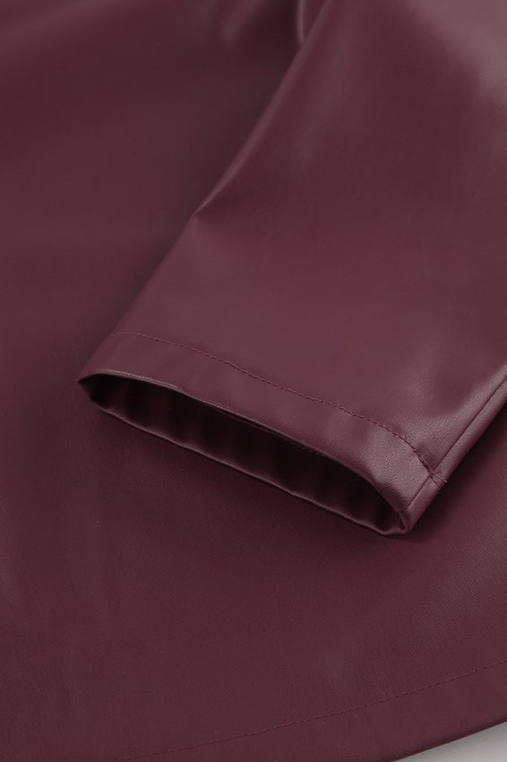 Drune | Lose Passform PU Lederjacke